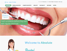 Tablet Screenshot of absolutedentalprestwich.co.uk